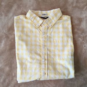 Yellow Gingham Oxford Buttondown